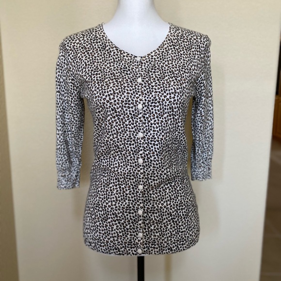 Merona Leopard Print Cardigan - Picture 1 of 5